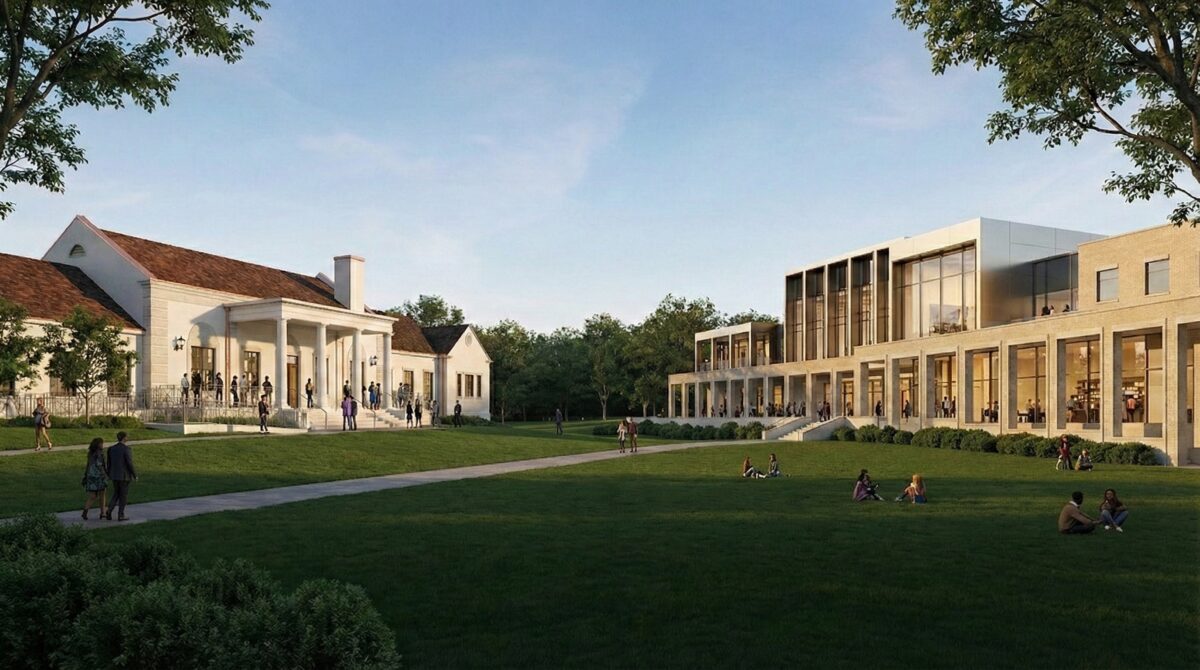 The Atlanta Opera Performance Center under construction in Buckhead on the BeltLine and Bobby Jones Golf Course