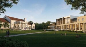 The Atlanta Opera Performance Center under construction in Buckhead on the BeltLine and Bobby Jones Golf Course