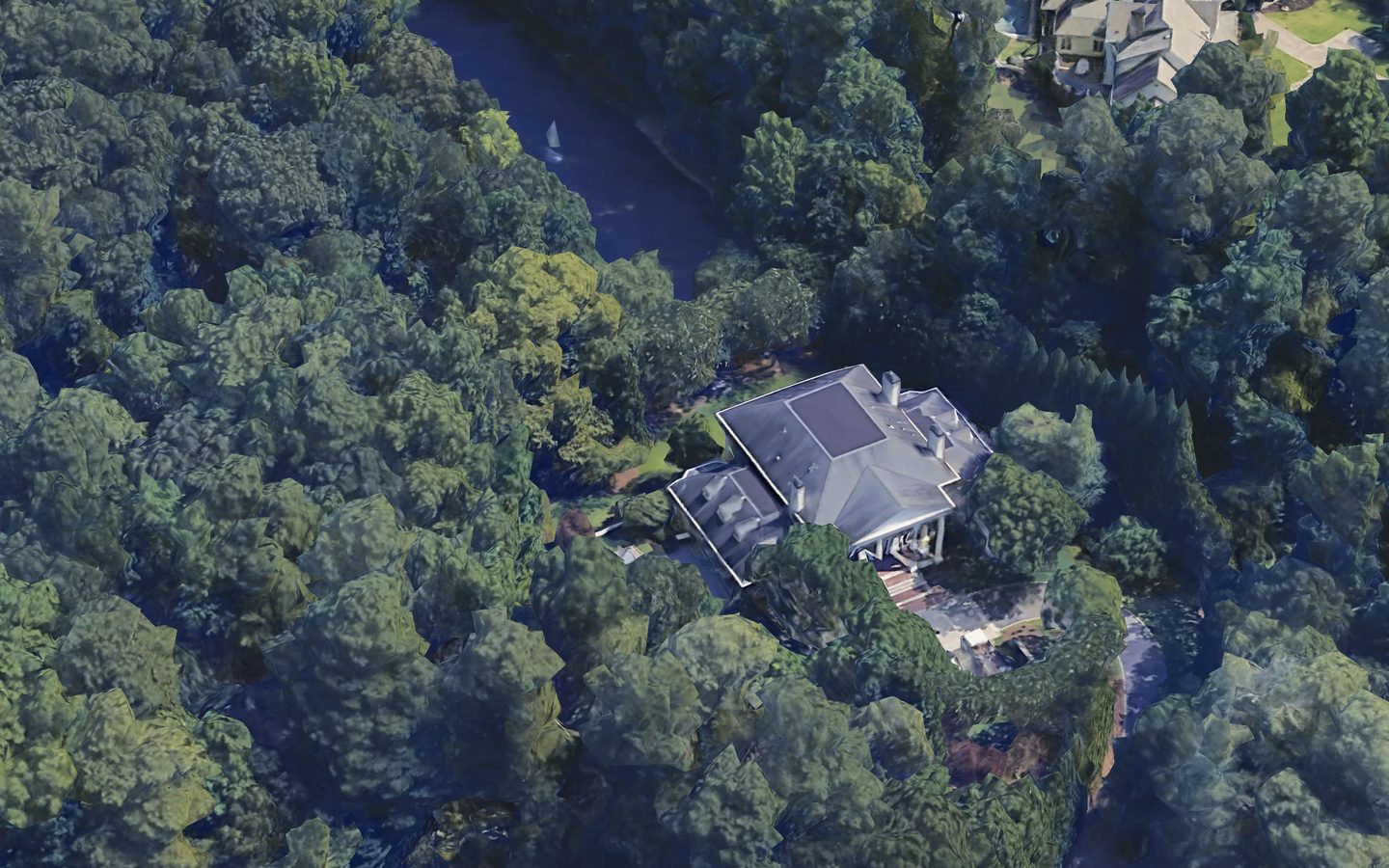 3785 Paces Ferry Road NW Buckhead aerial — $8,250,000 off-market home sale 2026