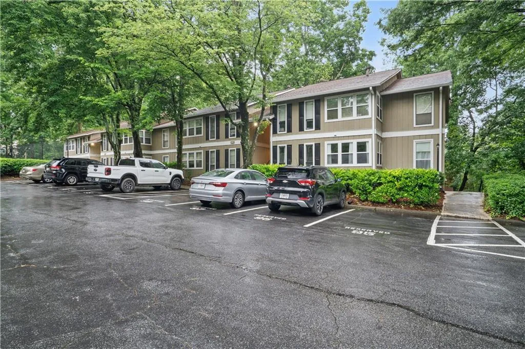 View of uncovered parking lot