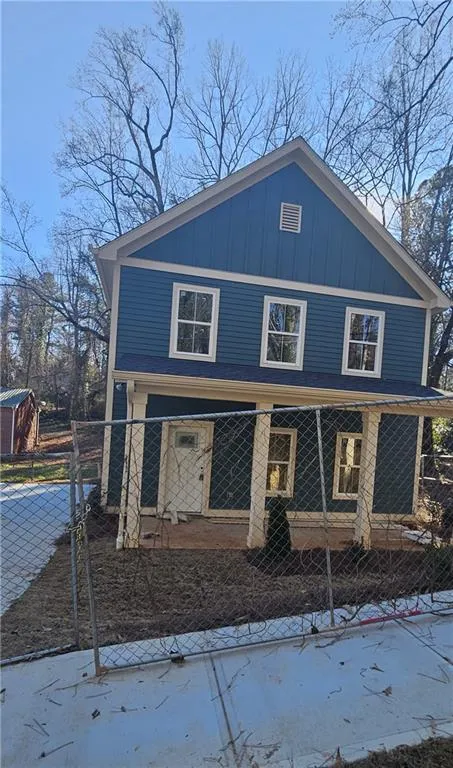 View of front of home featuring board and batten siding