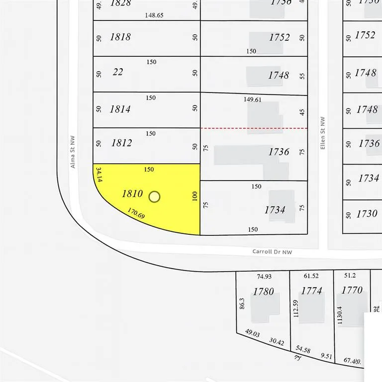 1810 Alma Street Nw, Atlanta, Georgia 30318, 0 ,Land,For Sale,1810 Alma Street Nw,7715089