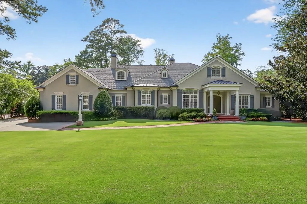 Stately Exterior with professional landscaping