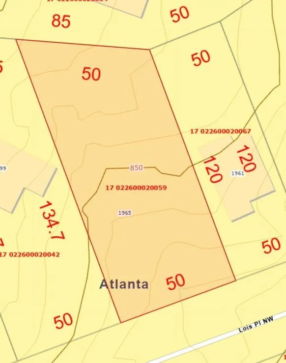 1965 Lois Place Nw, Atlanta, Georgia 30318, 0 ,Land,For Sale,1965 Lois Place Nw,7822140